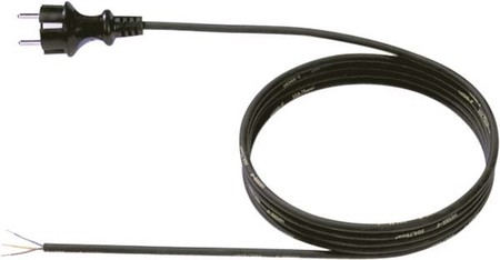 Power cord Earthed plug, straight Cable end sleeve 3 321.175