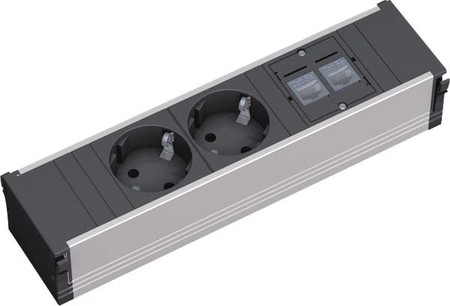 Socket outlet strip 2 333.1008