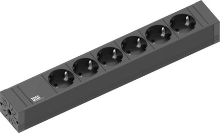 Socket outlet strip Rectangular 6 420.0018