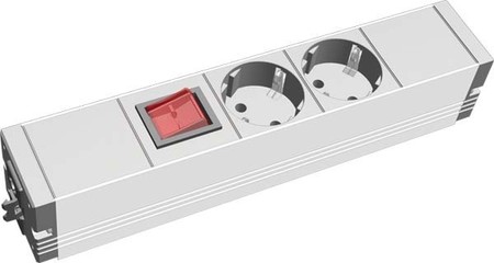 Socket outlet strip Rectangular 2 509.003