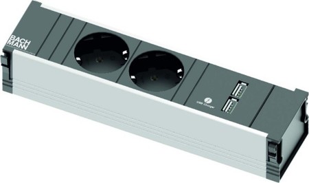 Socket outlet strip Rectangular 2 912.0156