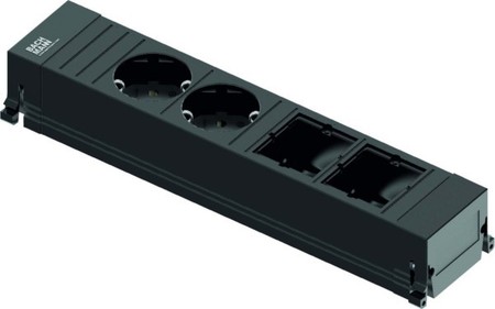 Socket outlet strip Rectangular 2 916.0601