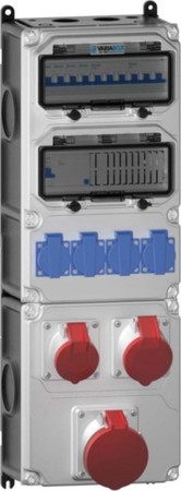 CEE socket outlet combination 1x16A5p400V 1x32A5p400V 89144