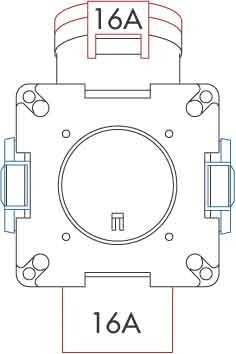 CEE socket outlet combination 1x16A5p400V None None 54580