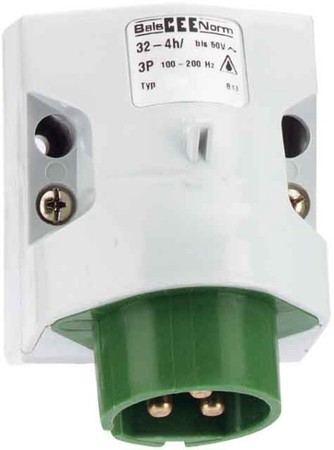 CEE plug for mounting on machines and equipment 16 A 2 465