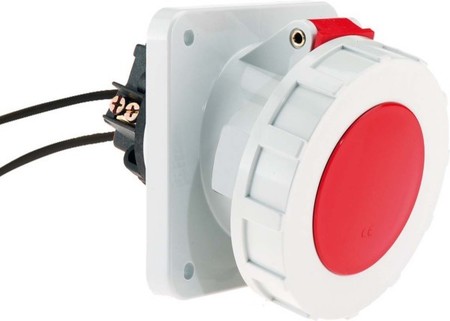 Panel-mounted CEE socket outlet 63 A 5 12020