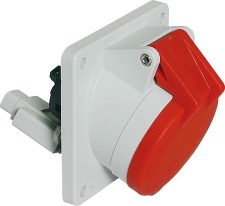 Panel-mounted CEE socket outlet 16 A 4 120585