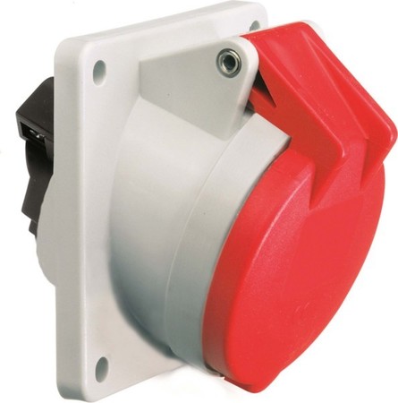 Panel-mounted CEE socket outlet 32 A 4 12311