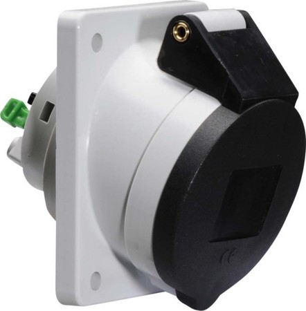 Panel-mounted CEE socket outlet 16 A 4 12736