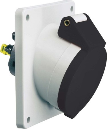 Panel-mounted CEE socket outlet 16 A 4 12878