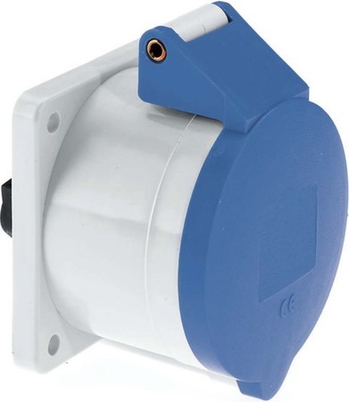 Panel-mounted CEE socket outlet 32 A 3 13007