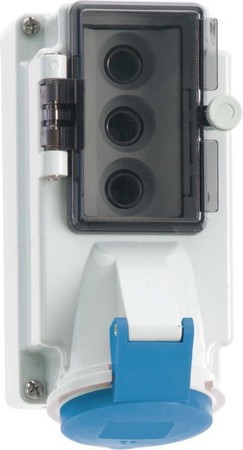 CEE socket outlet, disconnectable, with fuse 16 A 3 1500