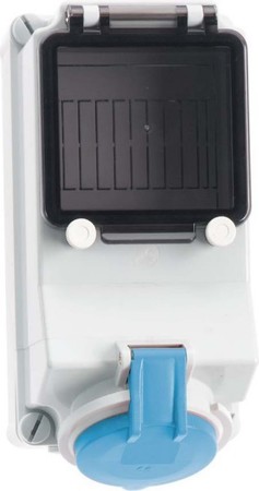 CEE socket outlet, disconnectable, with fuse 32 A 3 15030