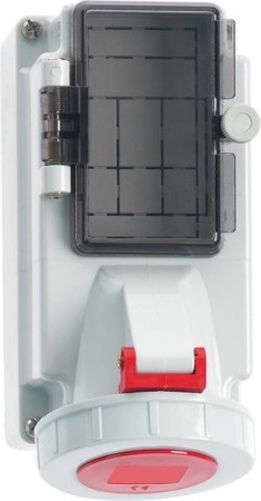 CEE socket outlet, disconnectable, with fuse 16 A 5 15100