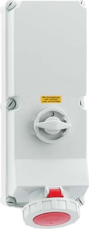 CEE socket outlet, disconnectable, with fuse 125 A 4 16621