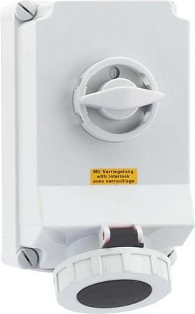 CEE socket outlet, disconnectable, with fuse 63 A 4 16828