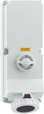 CEE socket outlet, disconnectable, with fuse 125 A 4 16831