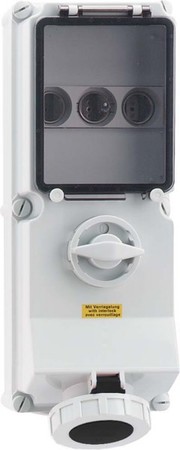 CEE socket outlet, disconnectable, with fuse 16 A 4 17021