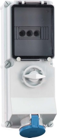 CEE socket outlet, disconnectable, with fuse 16 A 4 17027