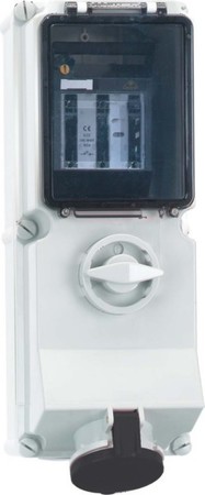 CEE socket outlet, disconnectable, with fuse 63 A 4 17335