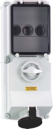 CEE socket outlet, disconnectable, with fuse 63 A 4 17530