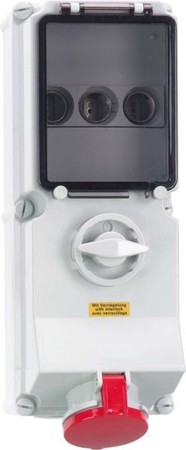 CEE socket outlet, disconnectable, with fuse 32 A 5 17010