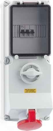 CEE socket outlet, disconnectable, with fuse 63 A 5 17534