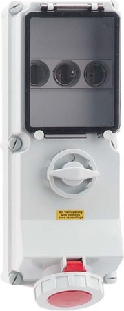 CEE socket outlet, disconnectable, with fuse 63 A 5 17548