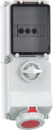 CEE socket outlet, disconnectable, with fuse 63 A 5 1792