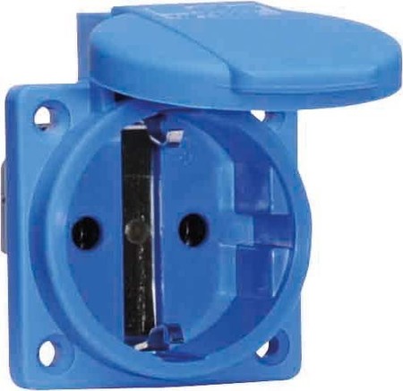 Equipment mounted socket outlet (SCHUKO) Plastic 71099