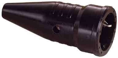 Coupler with protective contact (SCHUKO) Full rubber 1189090