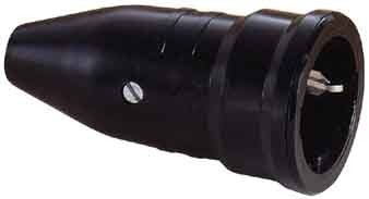 Coupler with protective contact (SCHUKO) Full rubber 1169090