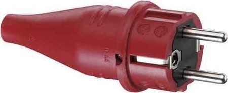 Plug with protective contact (SCHUKO) Rubber 1419140