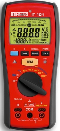 Insulation tester Analogue/digital Battery 044033