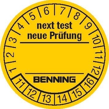 Labelling material With inscription Yellow 756212