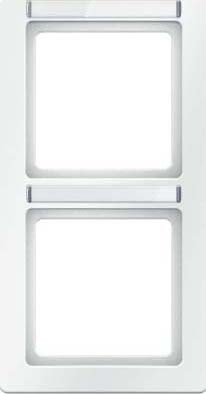 Cover frame for domestic switching devices 2 Vertical 1 10126019