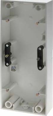 Surface mounted housing for flush mounted switching device  1043