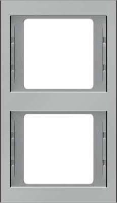 Cover frame for domestic switching devices 2 Vertical 1 13237004