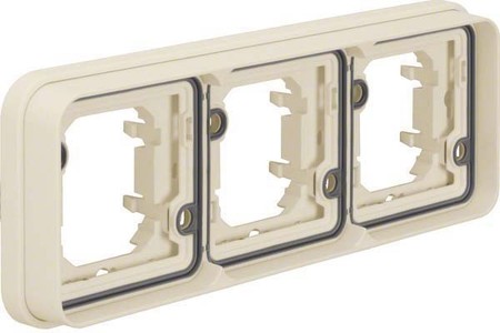 Cover frame for domestic switching devices 3 Horizontal 13303502