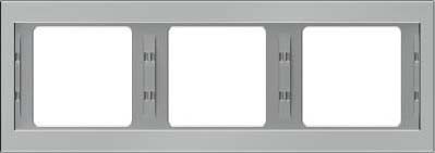 Cover frame for domestic switching devices 3 Horizontal 13737004