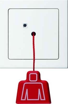 Handicapped person element for domestic switching devices  52026