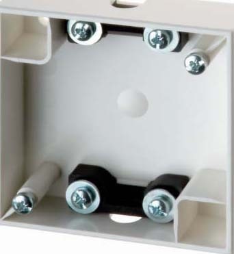 Surface mounted housing for flush mounted switching device  9115