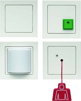 Handicapped person element for domestic switching devices  52006