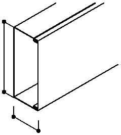 Installation duct 60 mm 150 mm 2000 mm 6247148