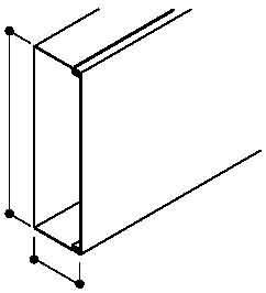 Installation duct 60 mm 200 mm 2000 mm 6247164