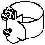 Earthing pipe clamp 15 mm 3/8 - 1 1/2 inch 5057582