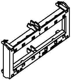 Junction box for wall duct Front 6258018