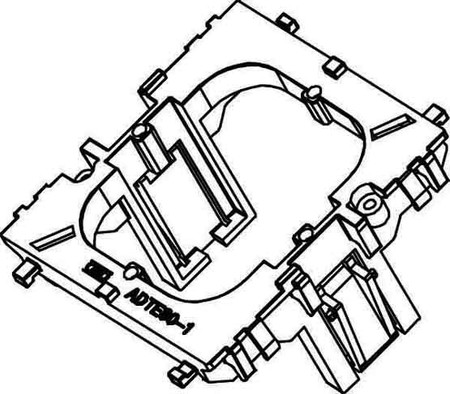 Junction box for wall duct 1 Front Open 6258107