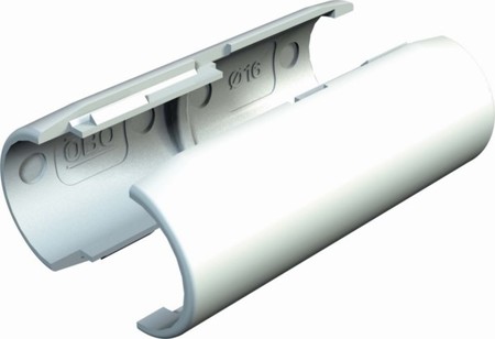 Coupler for installation tubes Plastic PVC Untreated 2153833