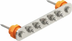 Equipotential bonding bar Surface mounting fix 5015854